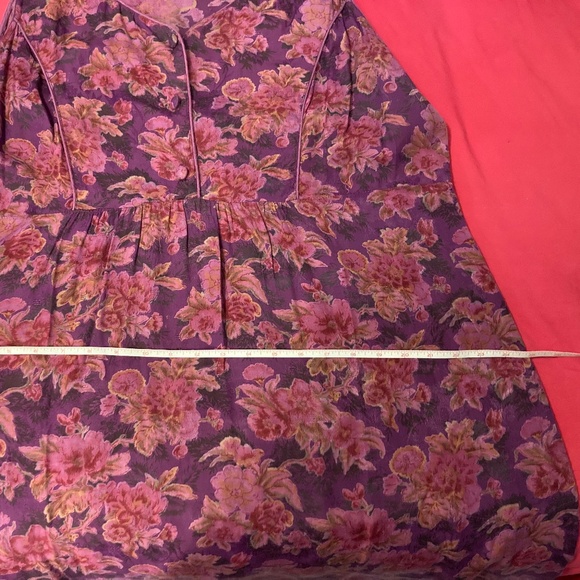 Vintage April Cornell Midi Floral Dress Size XL - Picture 9 of 12